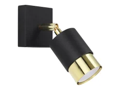 Lámparas de pared Alvor moderno de acero - 1 fuentes luminosas 3000K - L.8 x A.16 cm - oro negro