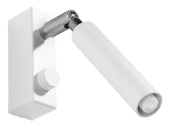 Lámparas de pared Astix moderno de aluminio - 1 fuentes luminosas 4000K - L.3 x A.20 cm - blanco