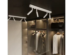 Lámparas de pared Astix moderno de aluminio - 1 fuentes luminosas 3000K - L.3 x A.20 cm - blanco