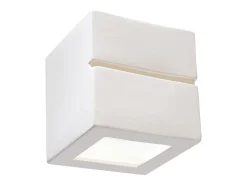 Lámparas de pared Astra line moderno de cerámica - 1 fuentes luminosas 4000K - L.14 x A.14 cm - blanco