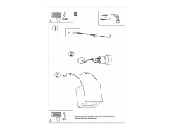 Lámparas de pared Astra moderno de cerámica/vidrio - 1 fuentes luminosas 3000K - L.14 x A.14 cm - blanco