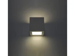 Lámparas de pared Astra moderno de cerámica/vidrio - 1 fuentes luminosas 4000K - L.14 x A.14 cm - blanco