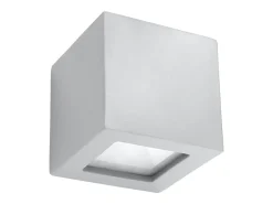 Lámparas de pared Astra moderno de cerámica/vidrio - 1 fuentes luminosas 3000K - L.14 x A.14 cm - gris