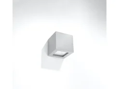 Lámparas de pared Astra moderno de cerámica/vidrio - 1 fuentes luminosas 3000K - L.14 x A.14 cm - gris