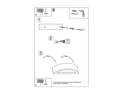 Lámparas De Pared Atena Moderno De Cerámica - 1 Fuentes Luminosas - L.20 X A.10 Cm - Blanco