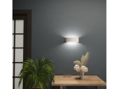Lámparas De Pared Atena Moderno De Cerámica - 1 Fuentes Luminosas - L.20 X A.10 Cm - Blanco