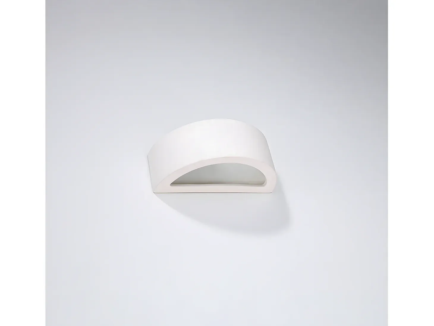 Lámparas De Pared Atena Moderno De Cerámica - 1 Fuentes Luminosas - L.20 X A.10 Cm - Blanco