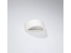 Lámparas De Pared Atena Moderno De Cerámica - 1 Fuentes Luminosas - L.30 X A.15 Cm - Blanco