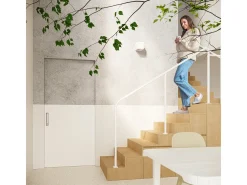 Lámparas de pared Beais moderno de cerámica - 1 fuentes luminosas 3000K - L.14 x A.14 cm - blanco