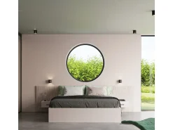 Lámparas de pared Brich moderno de aluminio - 1 fuentes luminosas 4000K - L.10 x A.10 cm - negro