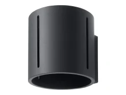 Lámparas de pared Brich moderno de aluminio - 1 fuentes luminosas 4000K - L.10 x A.10 cm - negro