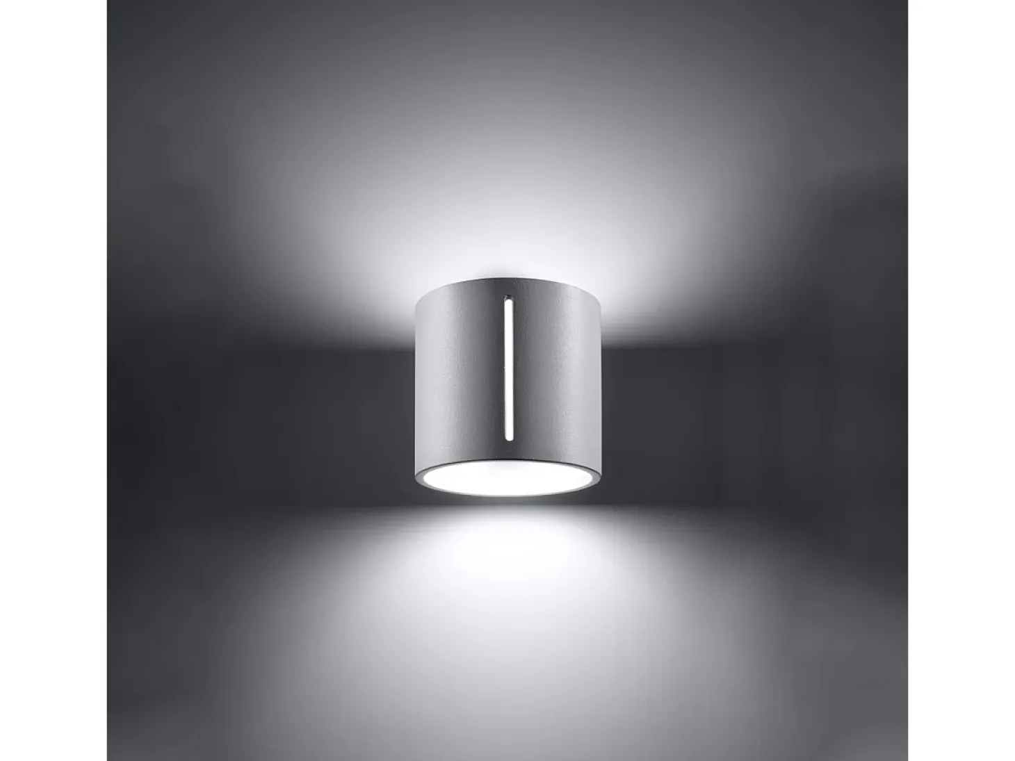 Lámparas de pared Brich moderno de aluminio - 1 fuentes luminosas 4000K - L.10 x A.10 cm - blanco