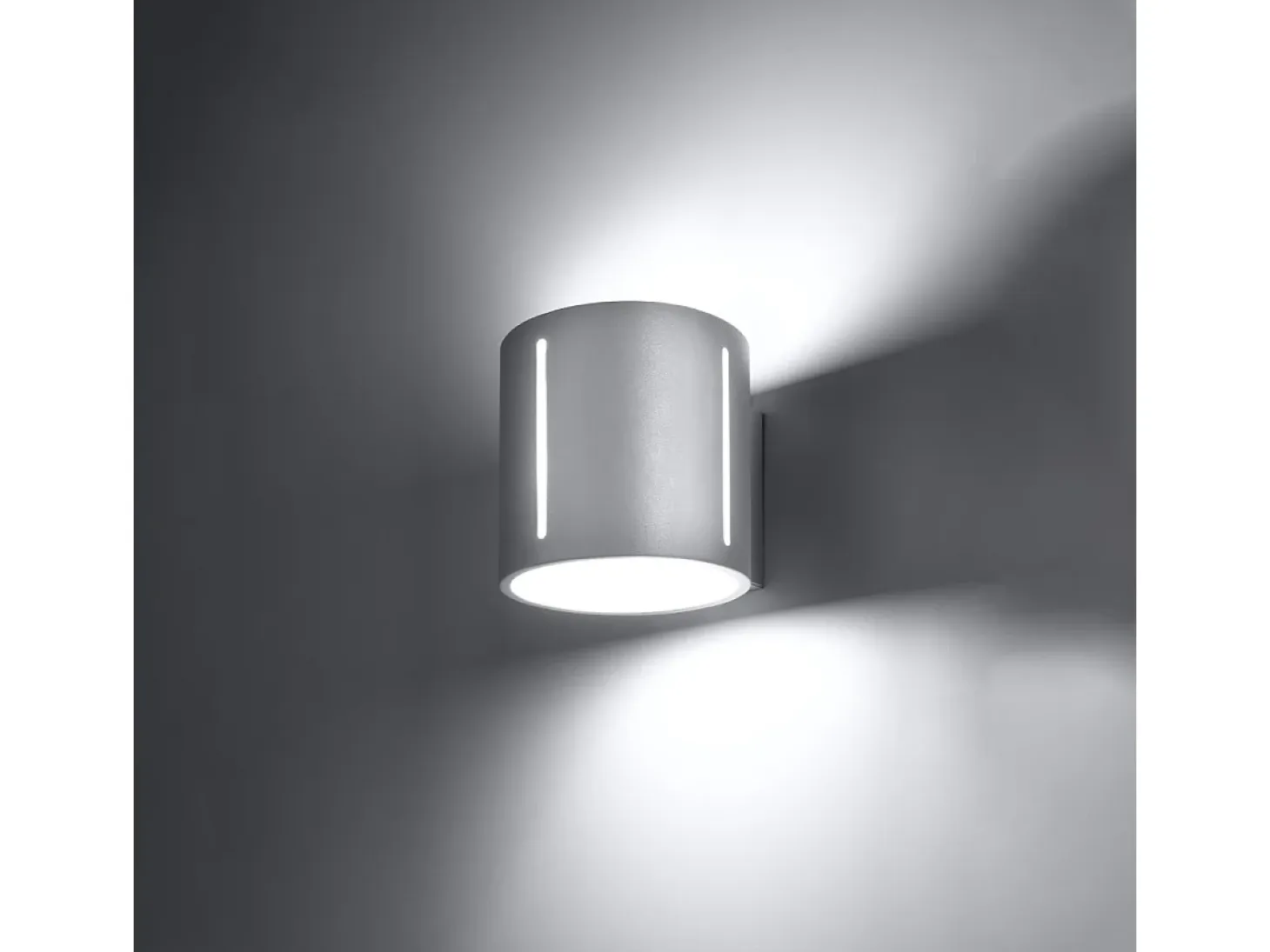Lámparas de pared Brich moderno de aluminio - 1 fuentes luminosas 4000K - L.10 x A.10 cm - blanco