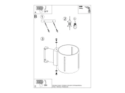 Lámparas de pared Brich moderno de aluminio - 1 fuentes luminosas 4000K - L.10 x A.10 cm - blanco
