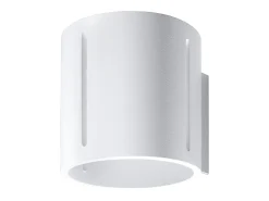 Lámparas de pared Brich moderno de aluminio - 1 fuentes luminosas 3000K - L.10 x A.10 cm - blanco