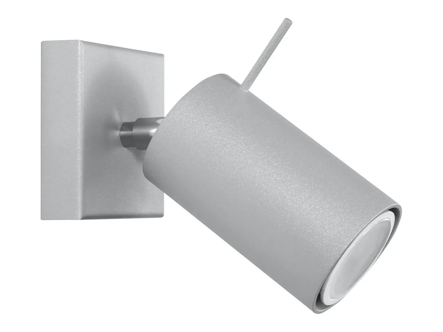 Lámparas de pared Briix moderno de acero - 1 fuentes luminosas 4000K - L.8 x A.8 cm - gris