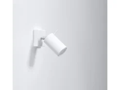 Lámparas de pared Briix moderno de acero - 1 fuentes luminosas 3000K - L.8 x A.16 cm - blanco