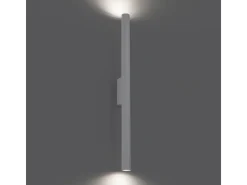 Lámparas de pared Brill moderno de acero - 2 fuentes luminosas 4000K - L.2,5 x A.50 cm - blanco