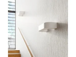 Lámparas de pared Briow moderno de cerámica - 1 fuentes luminosas 3000K - L.36 x A.7,5 cm - blanco