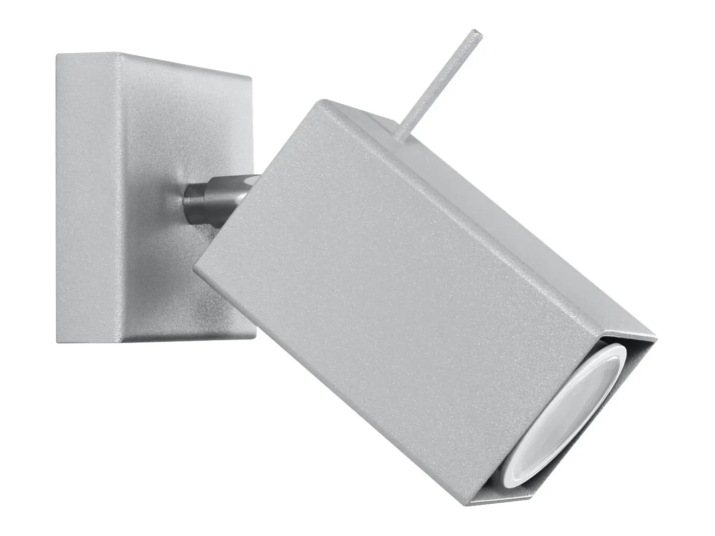 Lámparas de pared Briow moderno de acero - 1 fuentes luminosas 4000K - L.8 x A.8 cm - gris