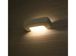 Lámparas de pared Briow moderno de cerámica - 1 fuentes luminosas 4000K - L.36 x A.7,5 cm - blanco