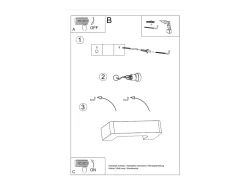 Lámparas de pared Briow moderno de cerámica - 1 fuentes luminosas 4000K - L.36 x A.7,5 cm - blanco
