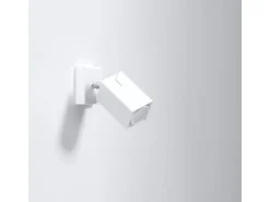 Lámparas de pared Briow moderno de acero - 1 fuentes luminosas 3000K - L.8 x A.8 cm - blanco