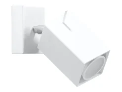 Lámparas de pared Briow moderno de acero - 1 fuentes luminosas 3000K - L.8 x A.8 cm - blanco