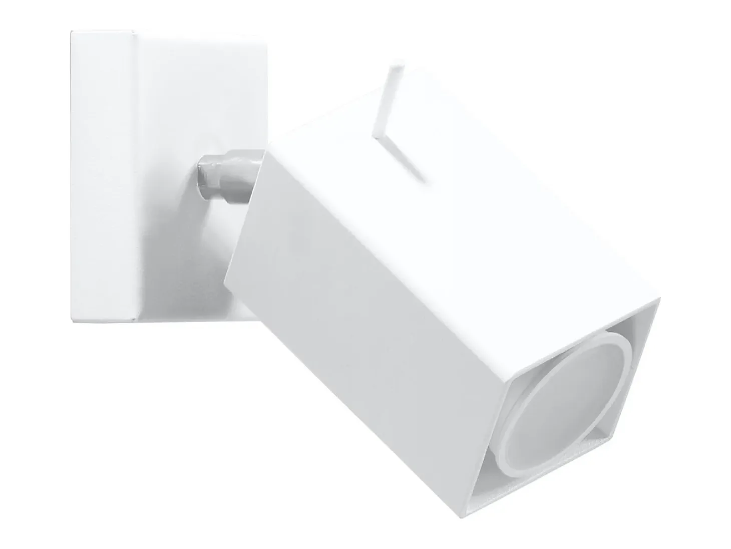 Lámparas de pared Briow moderno de acero - 1 fuentes luminosas 3000K - L.8 x A.8 cm - blanco