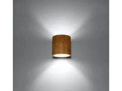 Lámparas de pared Celeris escandinavo de madera - 1 fuentes luminosas 4000K - L.10 x A.10 cm - madera natural