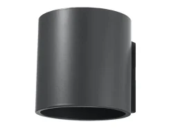Lámparas de pared Celeris moderno de aluminio - 1 fuentes luminosas 4000K - L.10 x A.10 cm - antracita