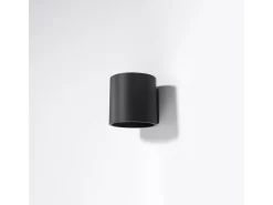 Lámparas de pared Celeris moderno de aluminio - 1 fuentes luminosas 3000K - L.10 x A.10 cm - negro