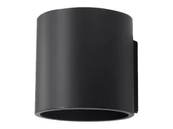 Lámparas de pared Celeris moderno de aluminio - 1 fuentes luminosas 3000K - L.10 x A.10 cm - negro