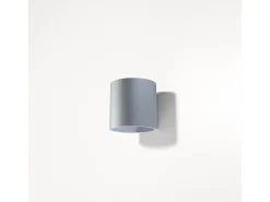 Lámparas de pared Celeris moderno de aluminio - 1 fuentes luminosas 3000K - L.10 x A.10 cm - gris