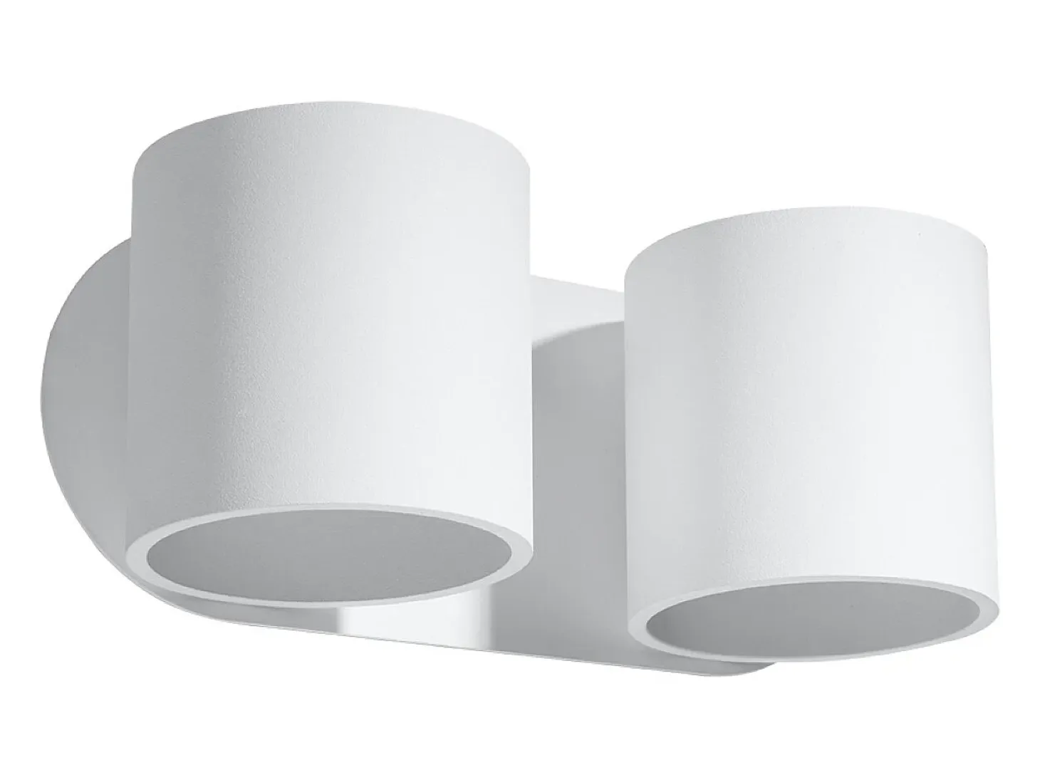 Lámparas de pared Celeris moderno de aluminio - 2 fuentes luminosas 4000K - L.26 x A.10 cm - blanco