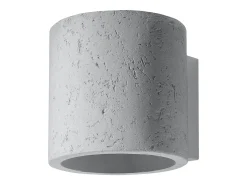 Lámparas de pared Celeris industrial de concreto - 1 fuentes luminosas 3000K - L.10 x A.10 cm - gris