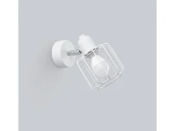 Lámparas de pared Celubi moderno de acero - 1 fuentes luminosas 3000K - L.14 x A.18 cm - blanco