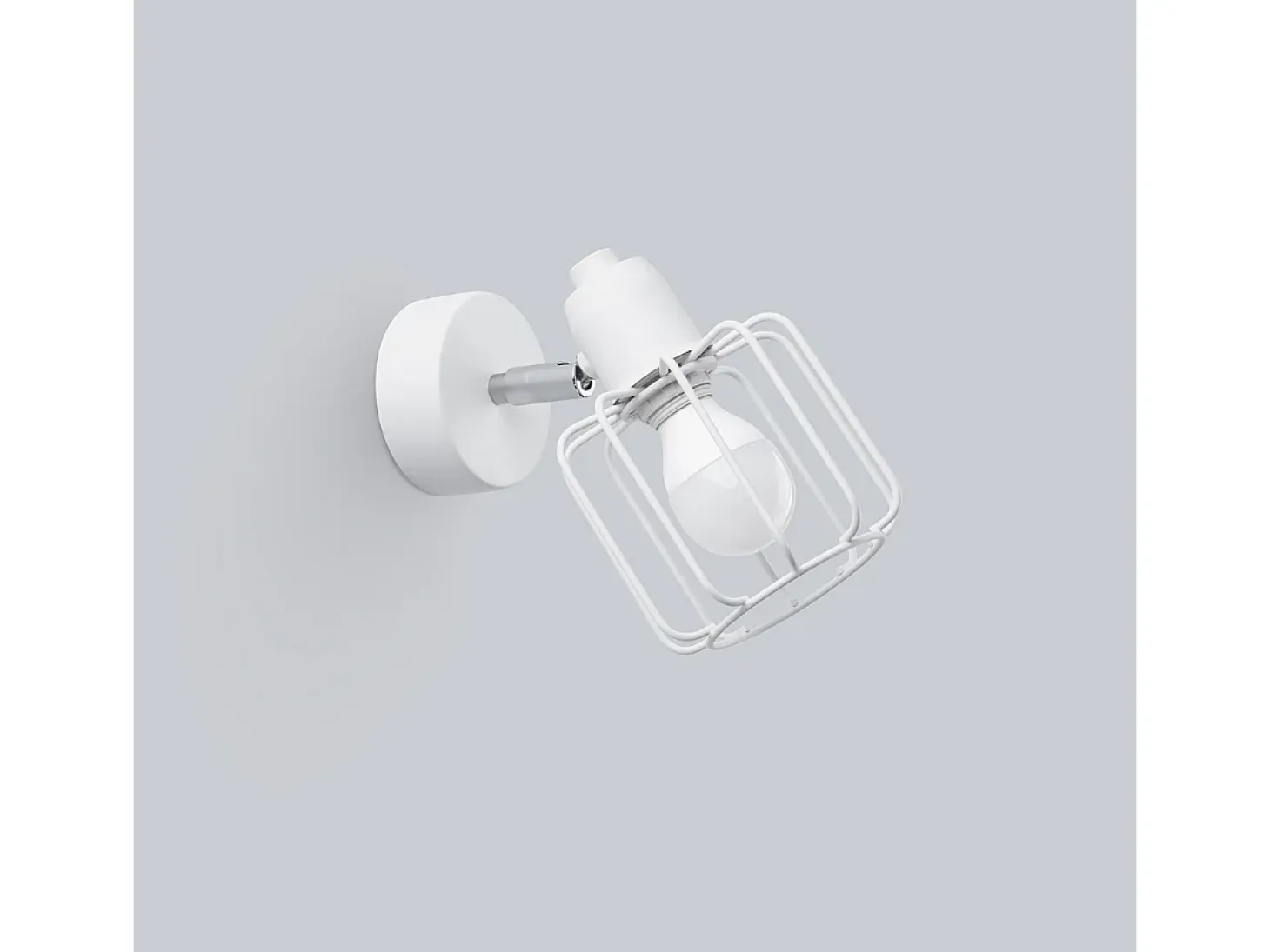 Lámparas de pared Celubi moderno de acero - 1 fuentes luminosas 3000K - L.14 x A.18 cm - blanco