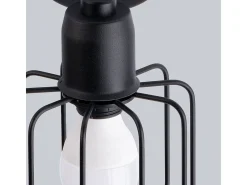 Lámparas de pared Celubi moderno de acero - 1 fuentes luminosas 4000K - L.14 x A.18 cm - negro