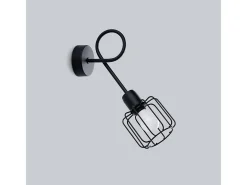 Lámparas de pared Celubi moderno de acero - 1 fuentes luminosas 3000K - L.15 x A.30 cm - negro
