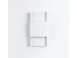 Lámparas De Pared Durlin Moderno De Acero - 2 Fuentes Luminosas - L.20 X A.40 Cm - Blanco