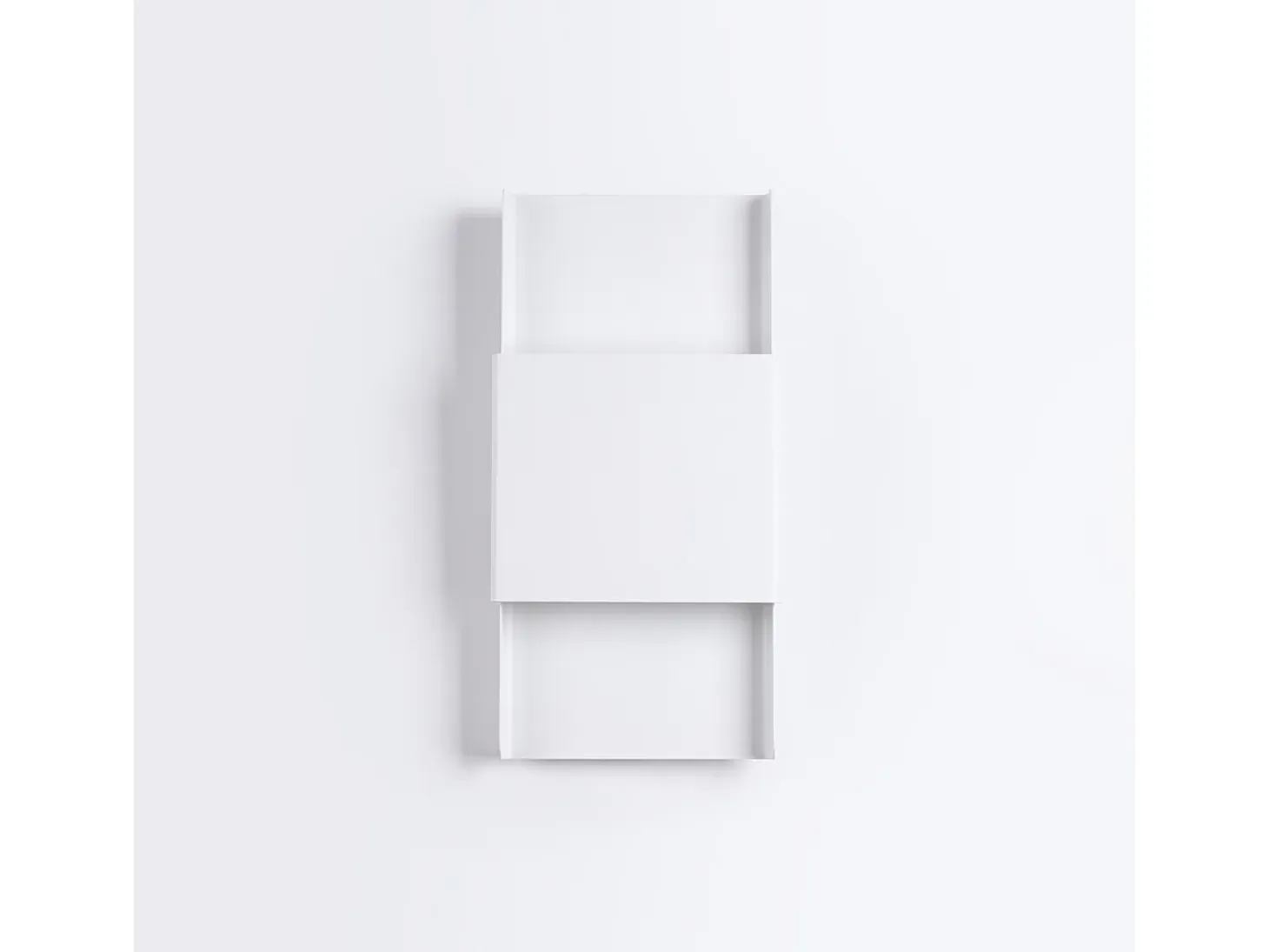 Lámparas De Pared Durlin Moderno De Acero - 2 Fuentes Luminosas - L.20 X A.40 Cm - Blanco