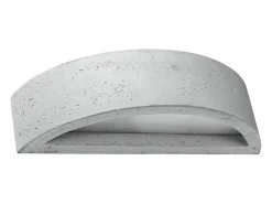 Lámparas de pared Enumis moderno de hormigón/vidrio - 1 fuentes luminosas 4000K - L.40 x A.10 cm - gris