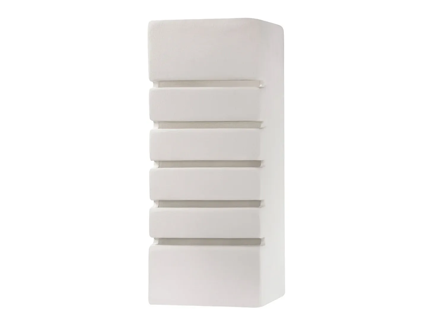 Lámparas de pared Flaam moderno de cerámica/vidrio - 1 fuentes luminosas 4000K - L.10,5 x A.26 cm - blanco