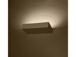Lámparas de pared Flain moderno de cerámica - 2 fuentes luminosas 4000K - L.31 x A.6,5 cm - blanco