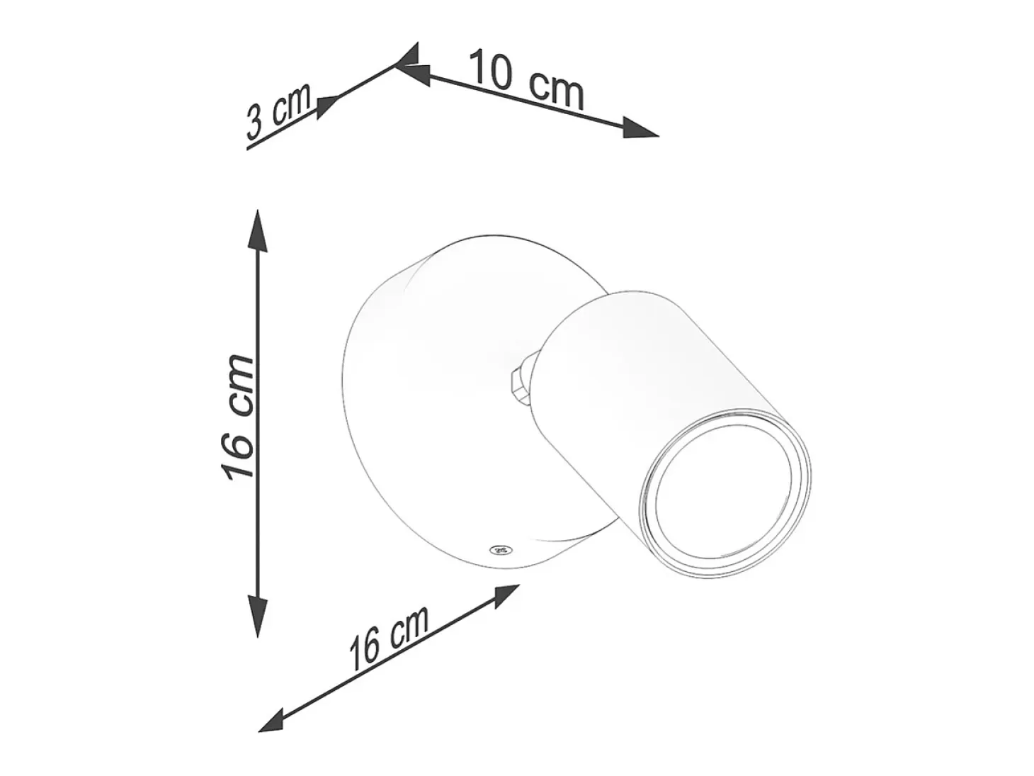 Lámparas de pared Flare moderno de acero/madera - 1 fuentes luminosas 4000K - L.16 x A.16 cm - madera blanca