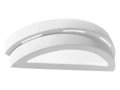 Lámparas de pared Gloch moderno de cerámica/vidrio - 1 fuentes luminosas 3000K - L.40 x A.10 cm - blanco