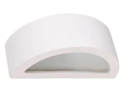 Lámparas de pared Gloim moderno de cerámica - 1 fuentes luminosas 4000K - L.20 x A.10 cm - blanco
