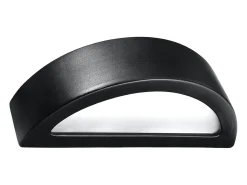Lámparas de pared Gloim moderno de cerámica/vidrio - 1 fuentes luminosas 3000K - L.40,5 x A.10 cm - negro