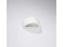 Lámparas de pared Gloim moderno de cerámica - 1 fuentes luminosas 3000K - L.30 x A.15 cm - blanco